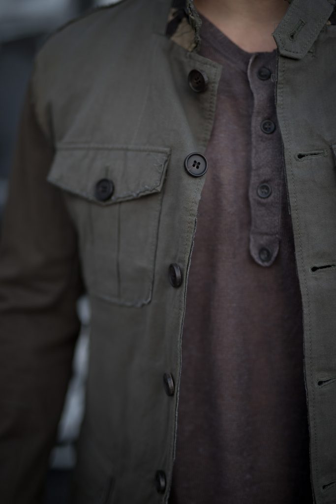 Clothes for short men Linen Jacket